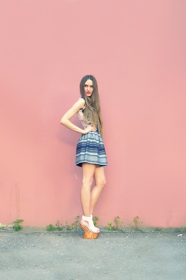 俄罗斯潮女街拍 性感范儿超迷人