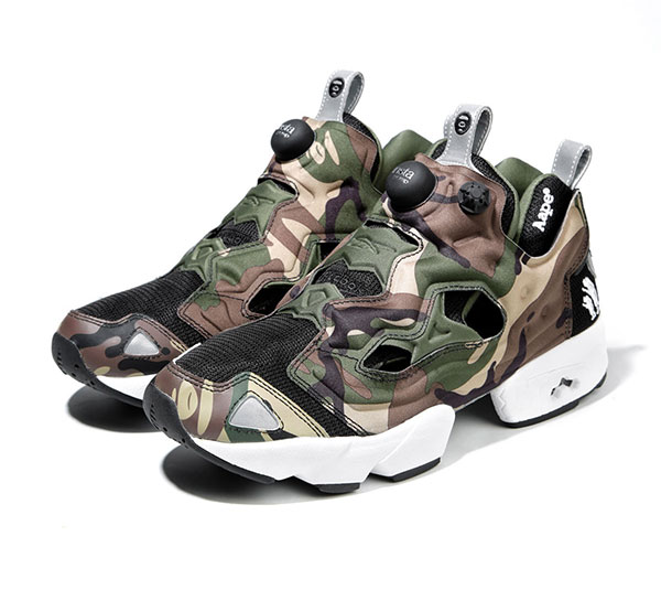 AAPE BY A BATHING APE x Reebok Pump Fury 联乘迷彩鞋款