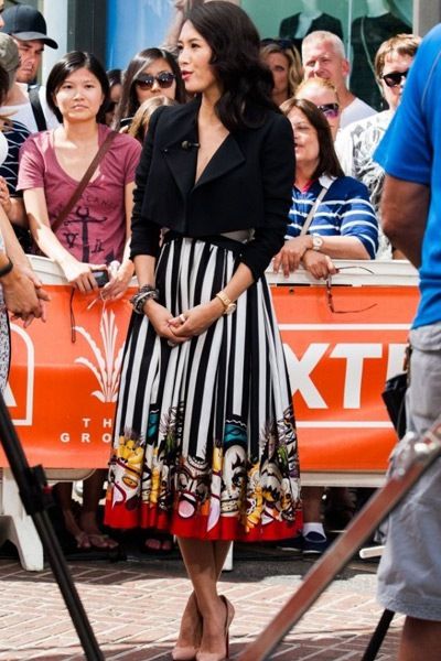 章子怡爱穿裙装 最新优雅造型点评