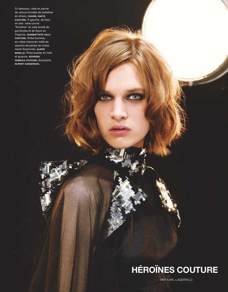 集结业内顶级超模 卡尔大帝亲自掌镜Numero时尚大片