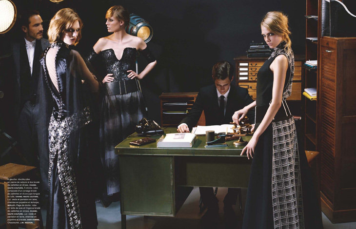 集结业内顶级超模 卡尔大帝亲自掌镜Numero时尚大片