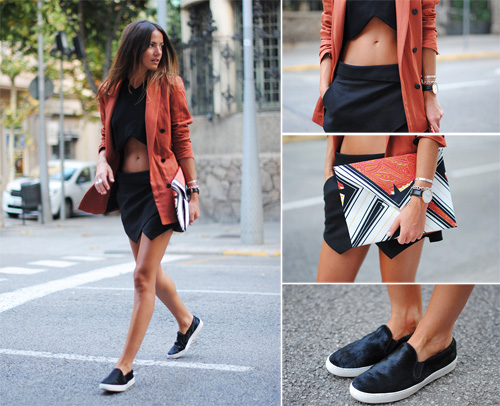 时尚减法 看巴塞罗那博主Zina Charkoplia搭配志