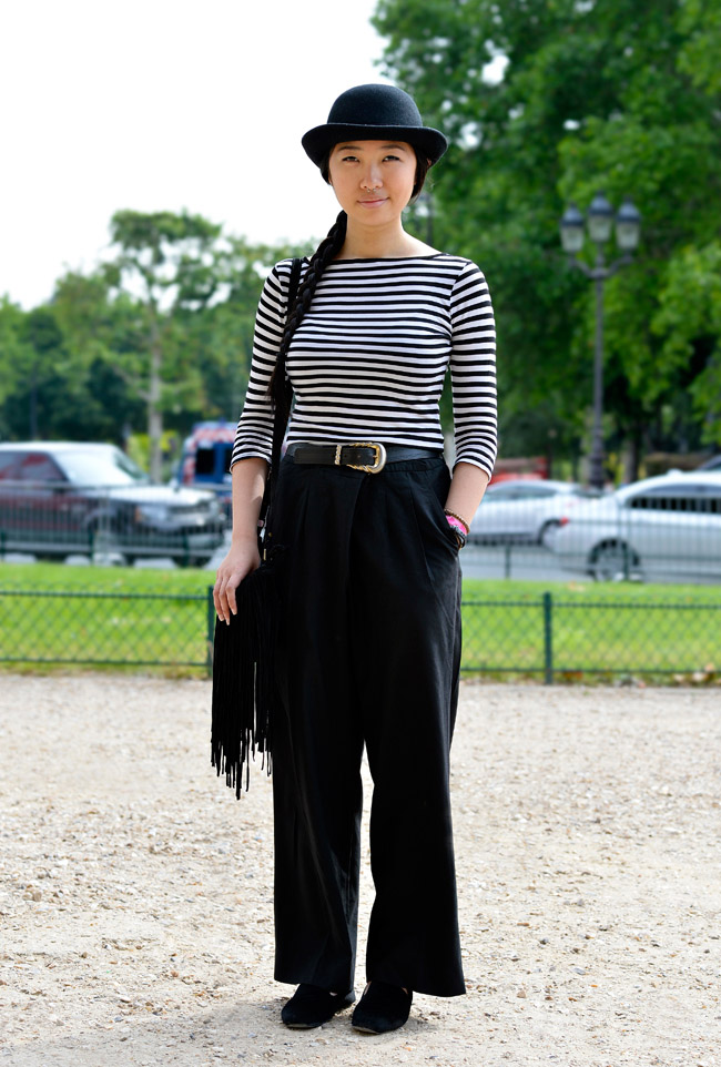 2013年9月巴黎潮人街拍 超前的时尚混搭秀