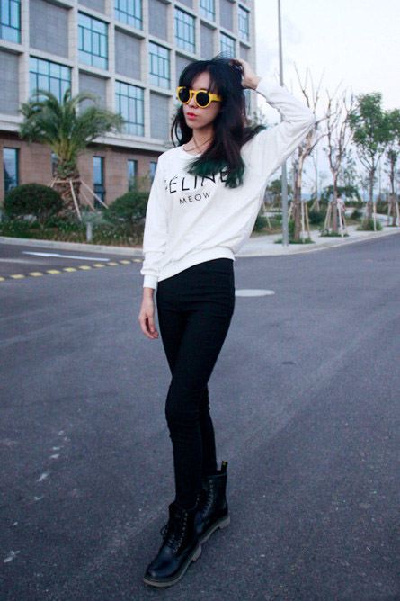 2013年9月杭州街拍 时尚青春的烙印