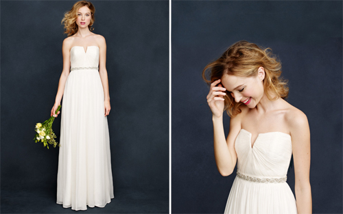 J.Crew 2013 Collection婚纱系列 极简主义浪漫