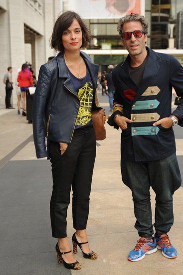 纽约时装周场外街拍 混搭配饰抢镜