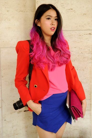 纽约时装周场外街拍 混搭配饰抢镜