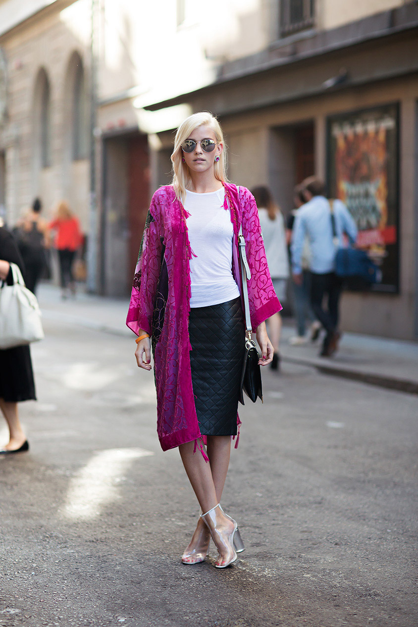 欧美潮女九月街拍 看夏末初秋色彩风格美搭