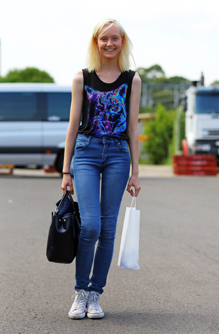 2013年9月悉尼街拍 潮女示范街头随性搭配