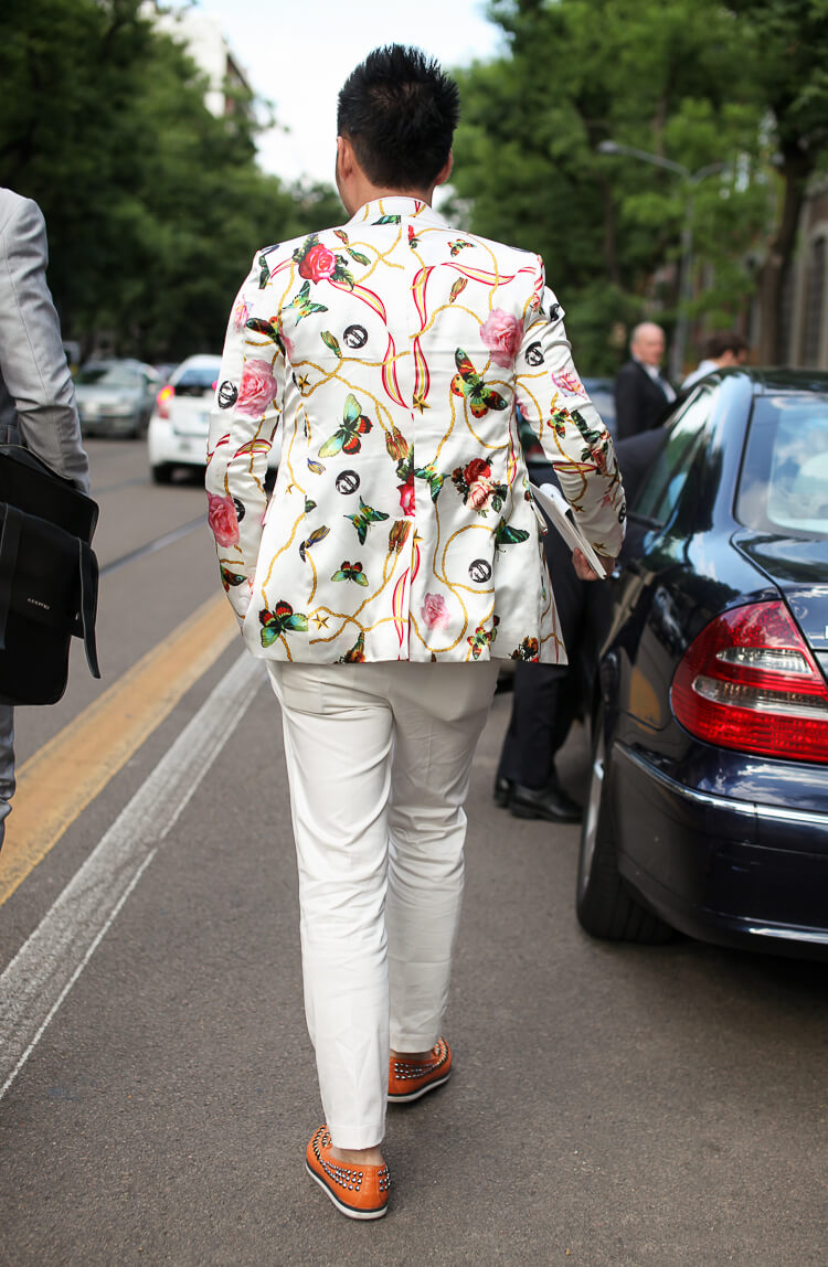 欧美潮人街拍 大爱印花装