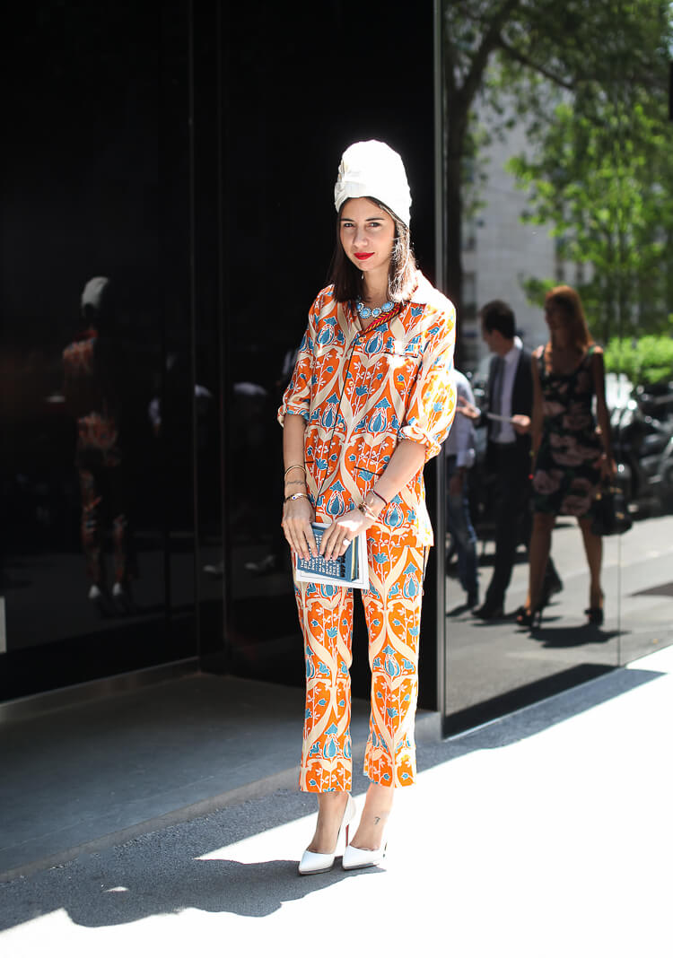 欧美潮人街拍 大爱印花装