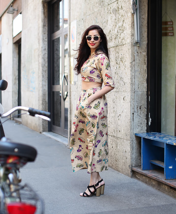 欧美潮人街拍 大爱印花装