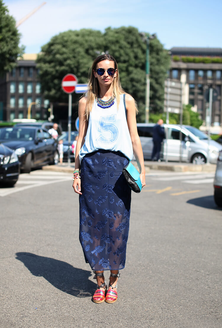 欧美潮人街拍 大爱印花装