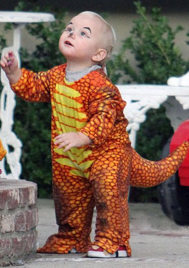 街拍“星二代”们的万圣节超萌装扮