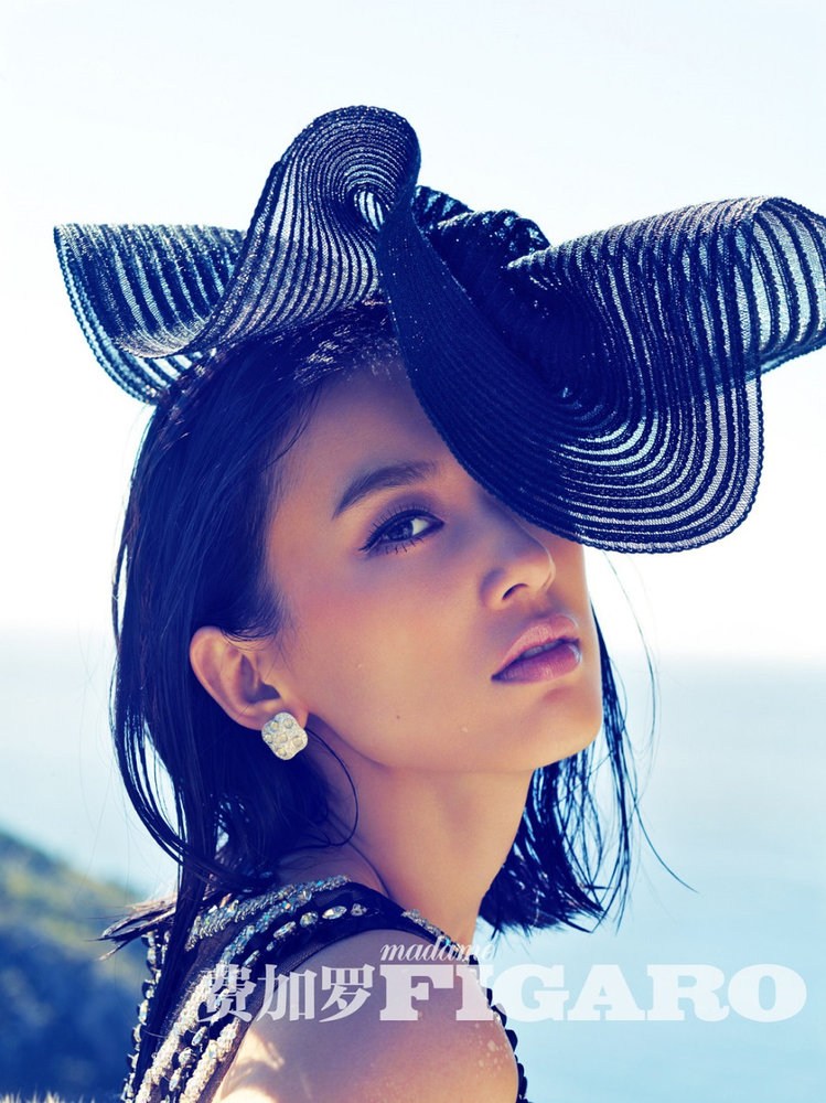 黄圣依费加罗写真 优雅高贵展现万种风情