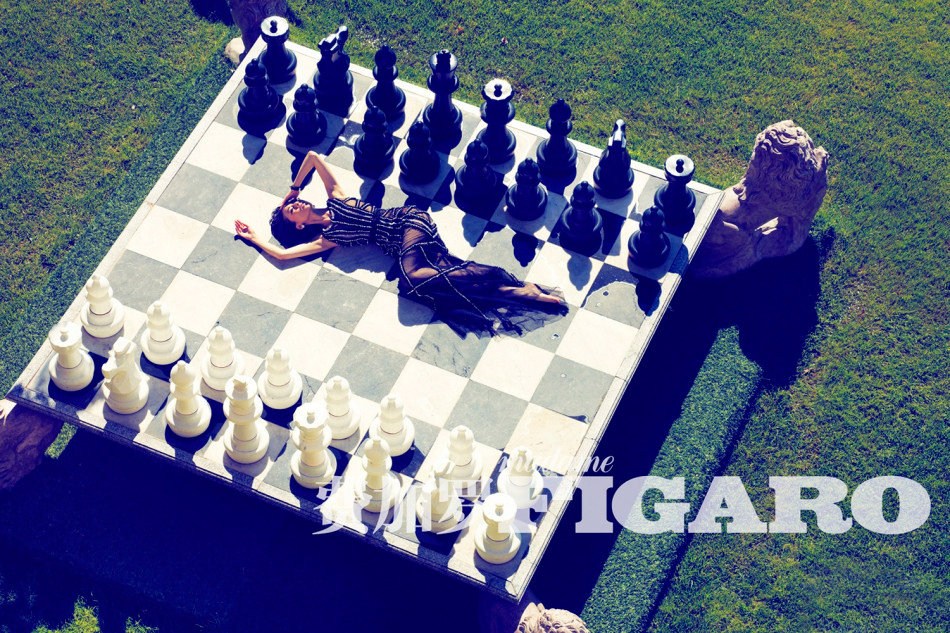 黄圣依费加罗写真 优雅高贵展现万种风情