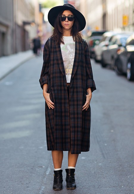 街拍潮人当季时髦长款外套风衣搭配