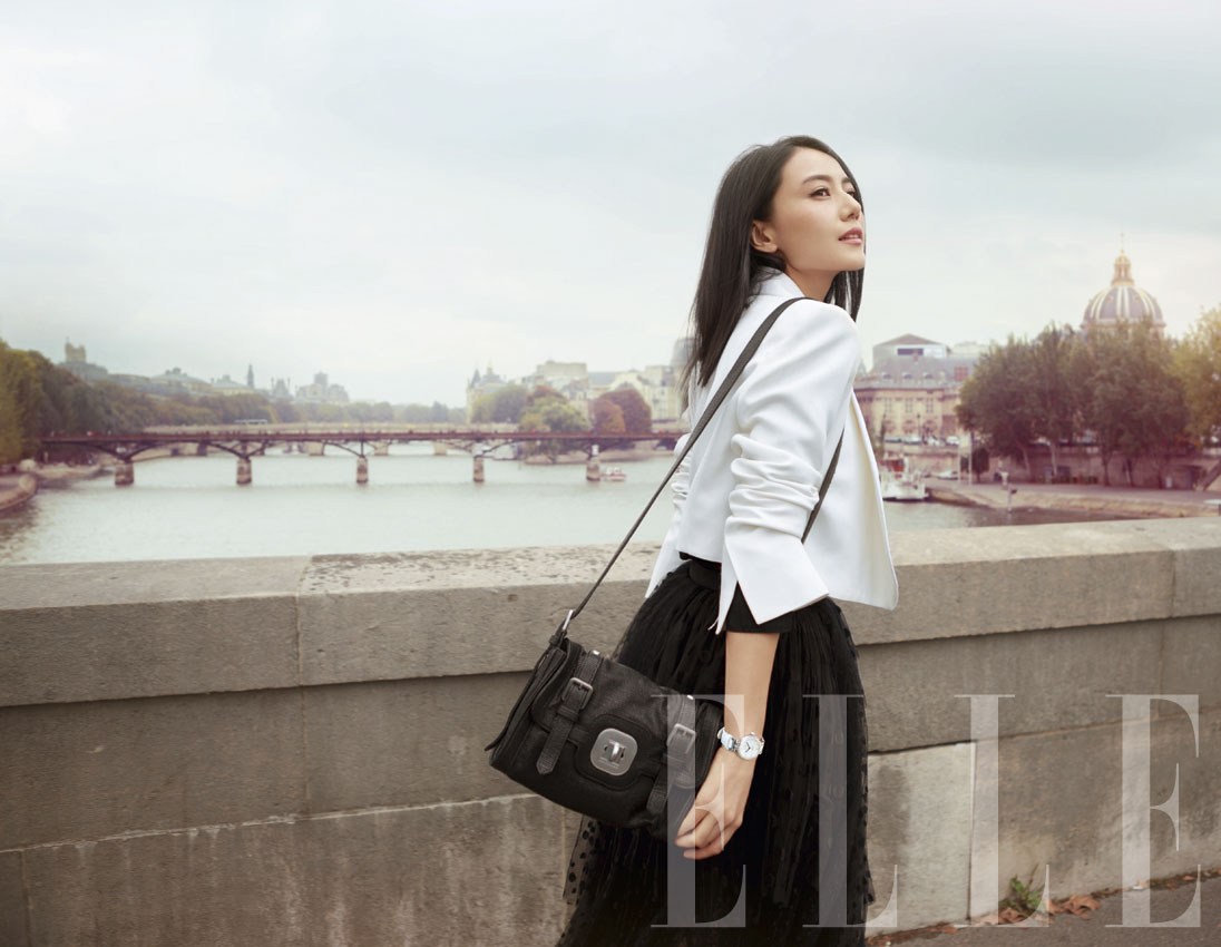 高圆圆登ELLE封面 中法三地演绎初冬都市风