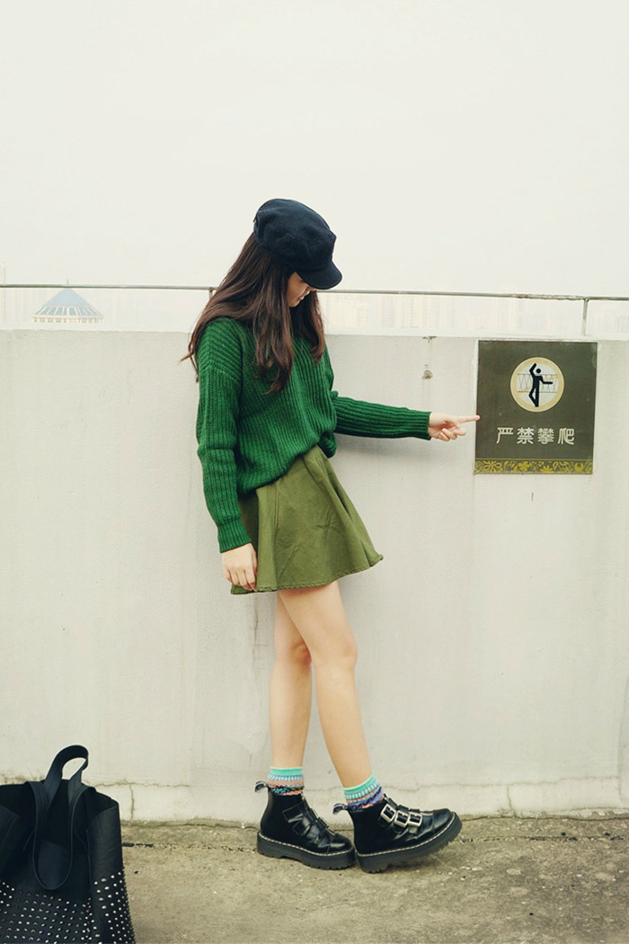 2013年10月长沙潮人时尚街拍 人美衣更美