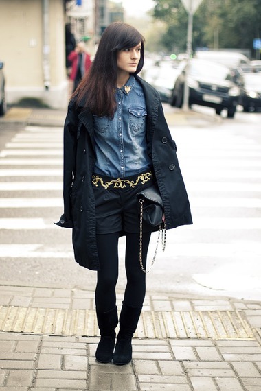 俄罗斯潮女街拍 时尚打扮优雅入秋