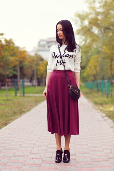 俄罗斯潮女街拍 时尚打扮优雅入秋