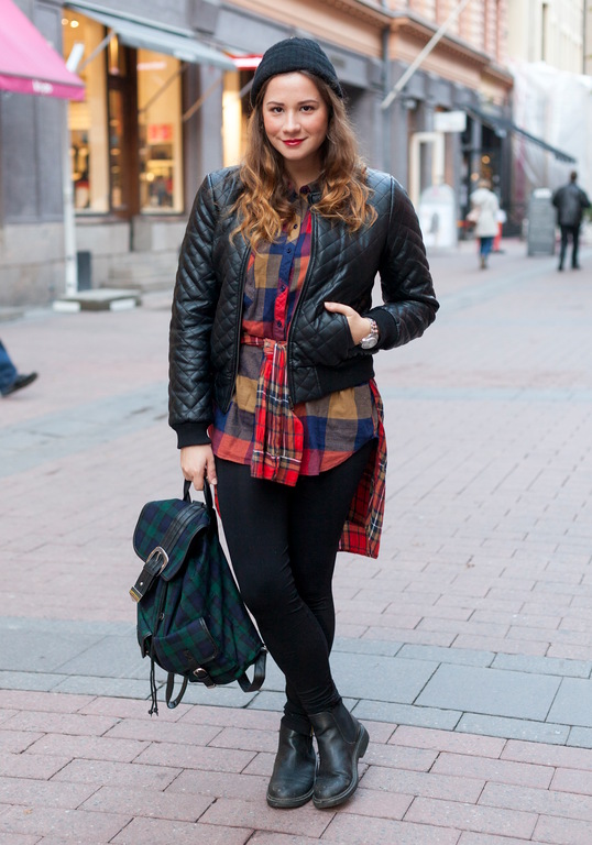 2013年10月赫尔辛基潮人街拍 初冬穿衣早知道