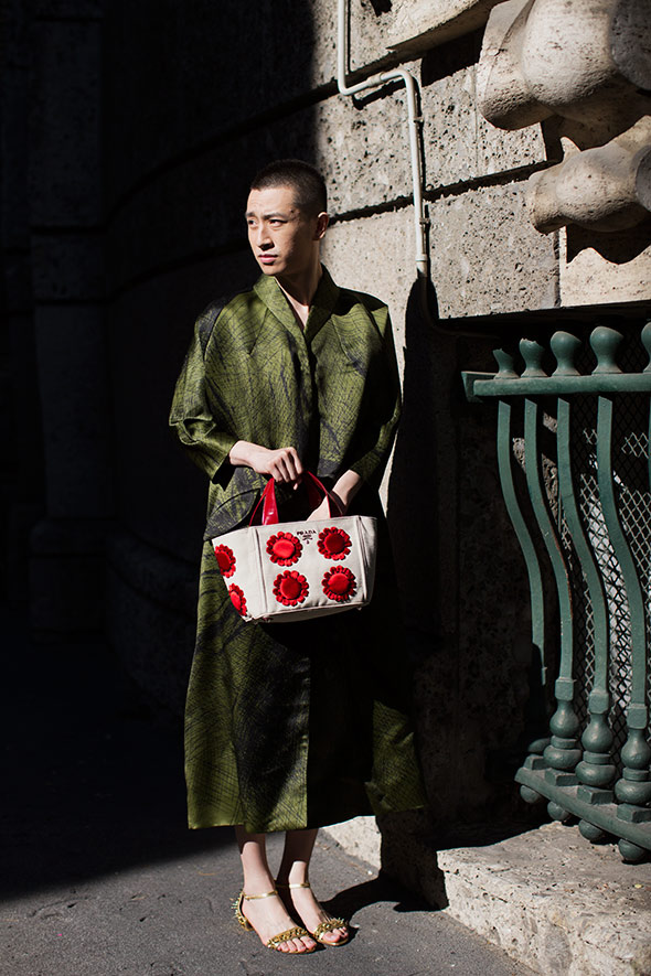 米兰潮人街拍 时尚气质范儿