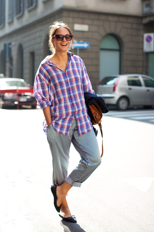 米兰潮人街拍 时尚气质范儿