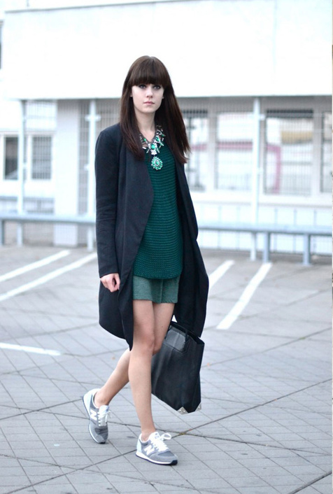 New Balance也可以配时装，女生NB穿搭示范集合