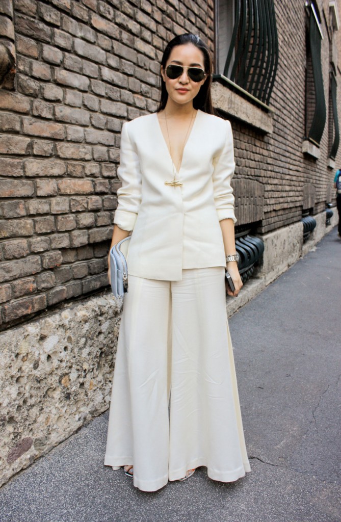 纽约潮女街拍 看初秋简约摩登风格