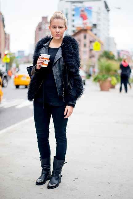 纽约巴黎两地潮人街拍精选 初冬穿衣早知道