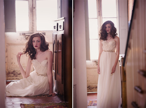 Sarah Seven 2013最新单品 轻盈飘逸复古白纱美丽动人