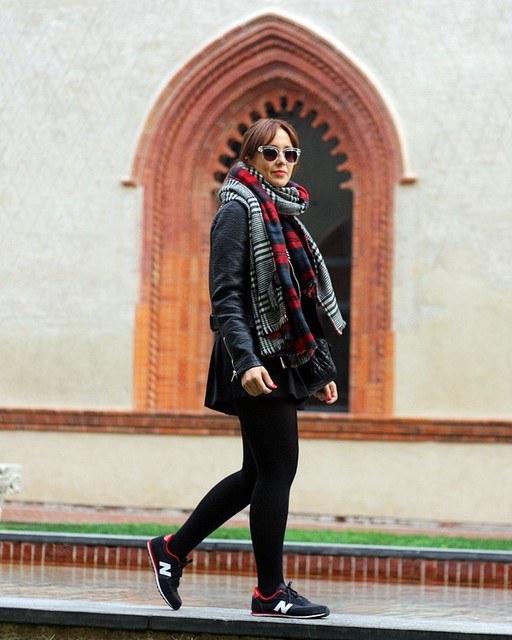 2013年10月西班牙潮人街拍 休闲时尚欧美范儿