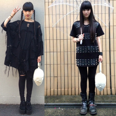 日本黑发少女模特秋本梢生活街拍精选