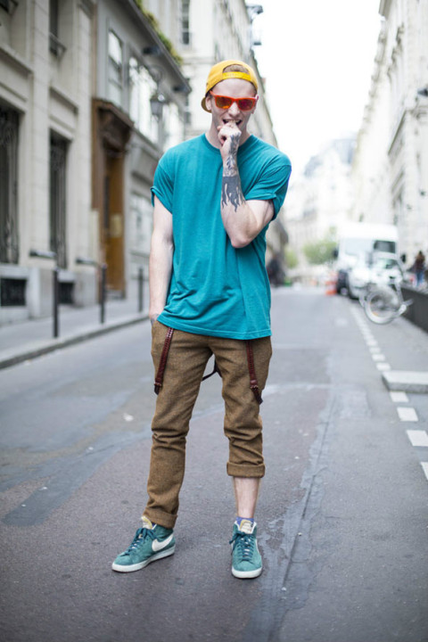 2013巴黎、米兰双城型男秋冬街拍精选