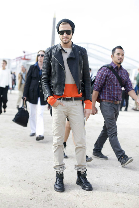 2013巴黎、米兰双城型男秋冬街拍精选