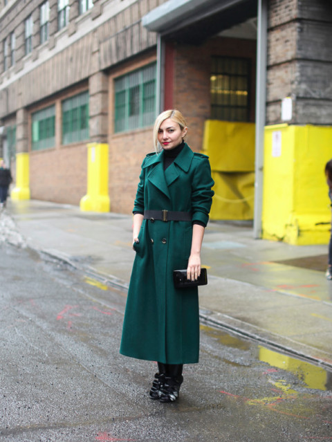 欧美潮人街拍 初冬大衣时尚搭配