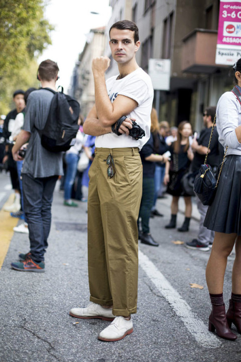 2013巴黎、米兰双城型男秋冬街拍精选