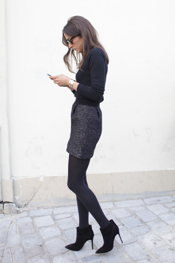 2014春夏时装周街拍: 看潮人们脚上的袜子搭配