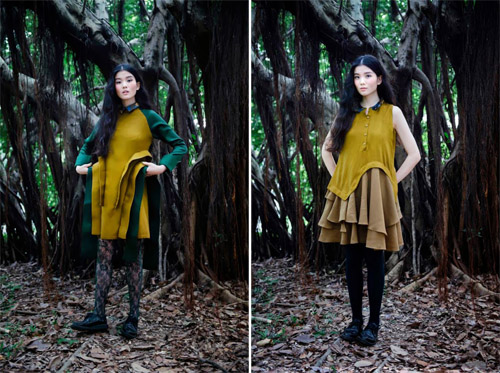 花草精灵的时尚姿态。Envol Avec Ning LookBook