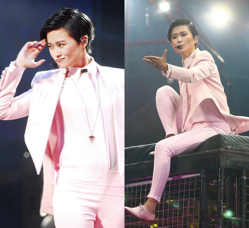 李宇春穿搭五大看点 看纪梵希打造从亮片到火焰的中性装扮