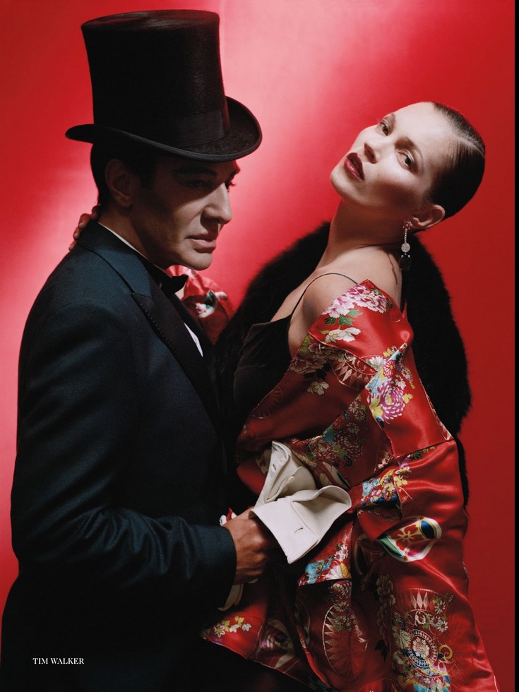 凯特莫斯携手加利亚诺 VOGUE大片共谱恋曲