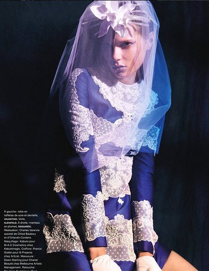 丹麦超模创意玩不停 另类装扮演绎戏谑大片