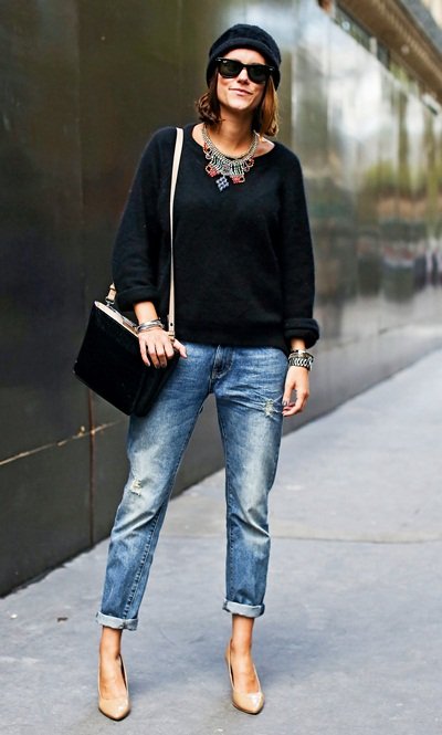 法国潮女街拍 轻松有范儿的搭配