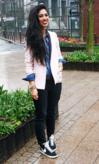 法国潮女街拍 轻松有范儿的搭配