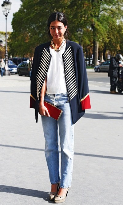 法国潮女街拍 轻松有范儿的搭配