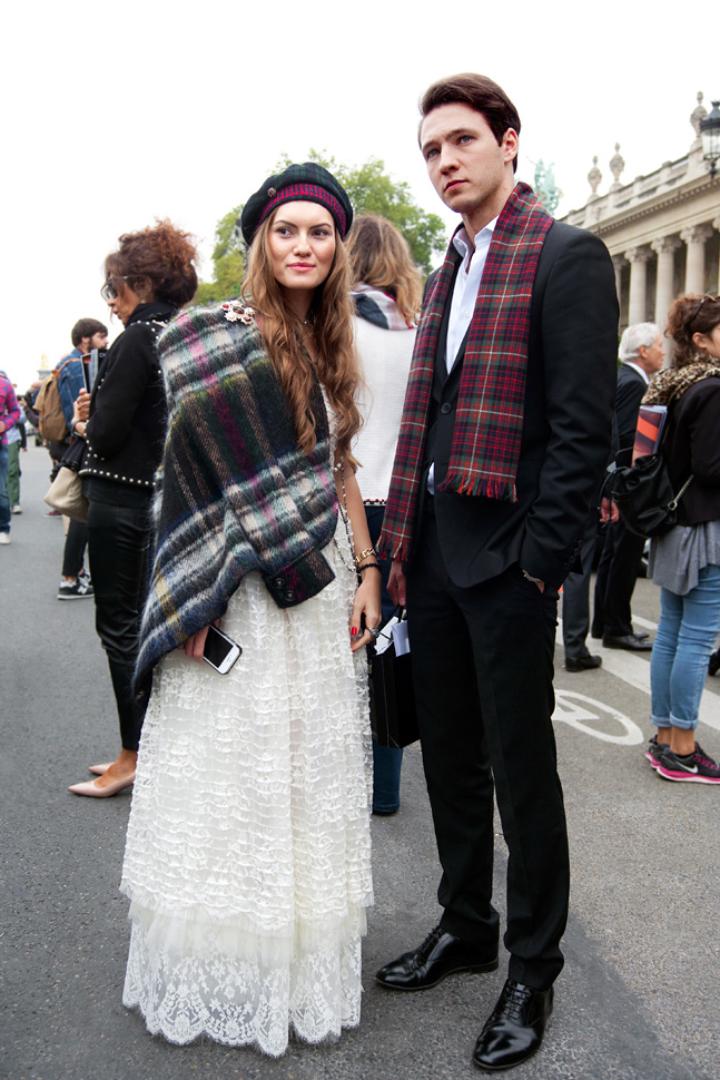 巴黎潮人秋冬街拍 时尚男女优雅有型