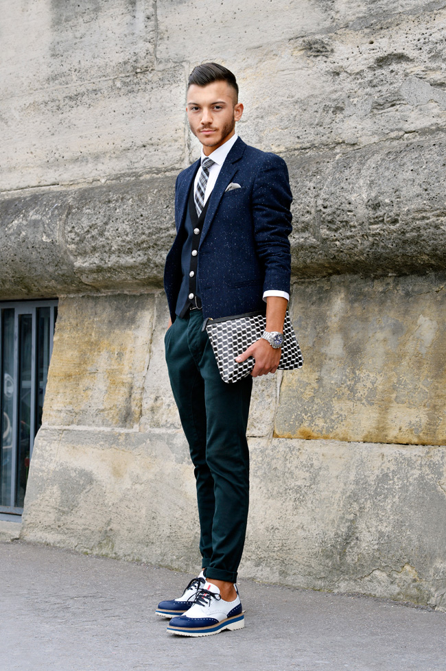 巴黎潮人秋冬街拍 时尚男女优雅有型