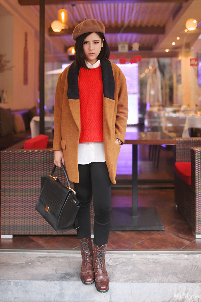 2013年11月上海街拍 时尚年轻的潮范儿混搭