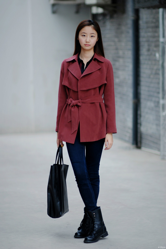 2013年11月上海街拍 时尚年轻的潮范儿混搭